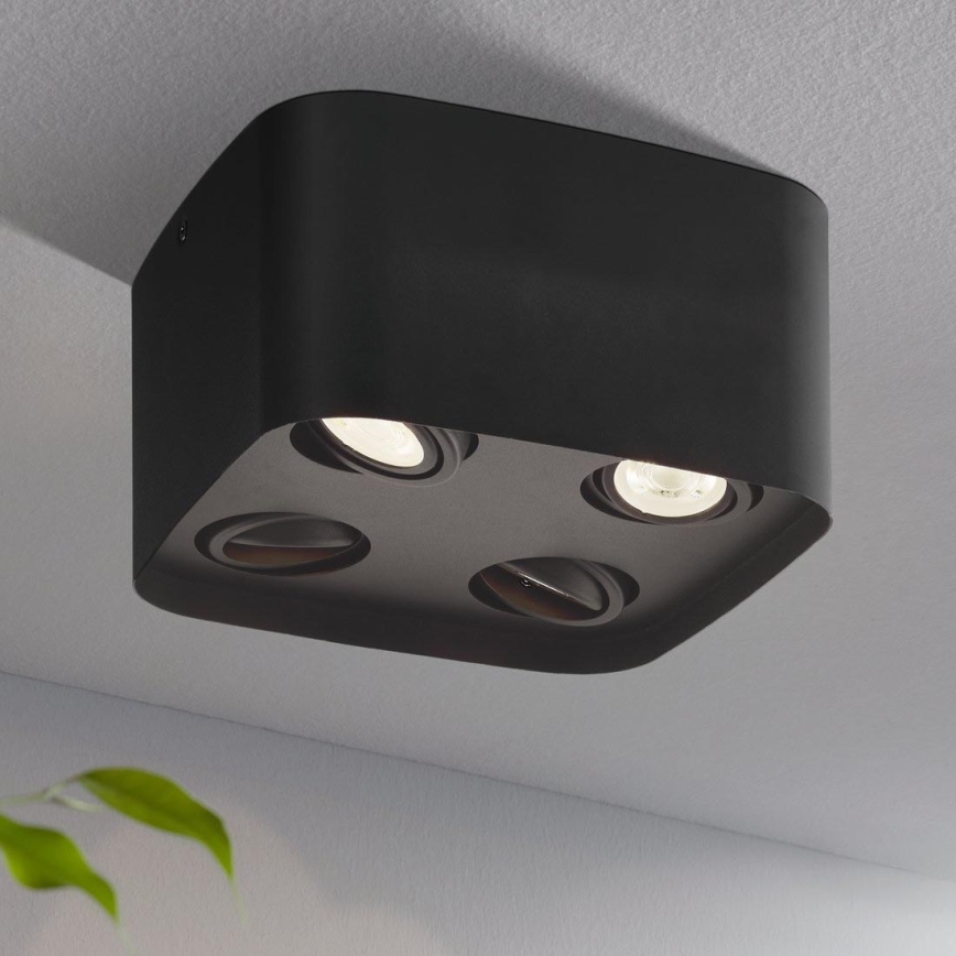 Eglo 99675 - LED RGBW Himmennettävä kohdevalo CAMINALES-Z 4xGU10/5W/230V ZigBee