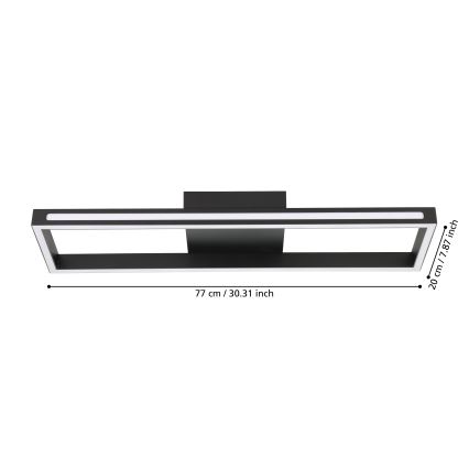 Eglo - Himmennettävä LED-kattovalaisin LED/21W/230V 2700-6500K