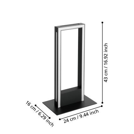 Eglo - Himmennettävä LED-pöytävalaisin LED/16W/230V 2700-6500K
