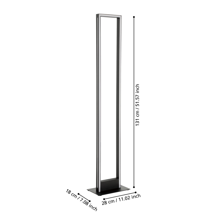 Eglo - Himmennettävä LED-lattiavalaisin LED/33W/230V 2700-6500K