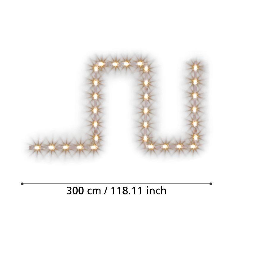 Eglo - LED Himmennettävä nauha 3m LED/13,5W/24V 2700-6500K ZigBee