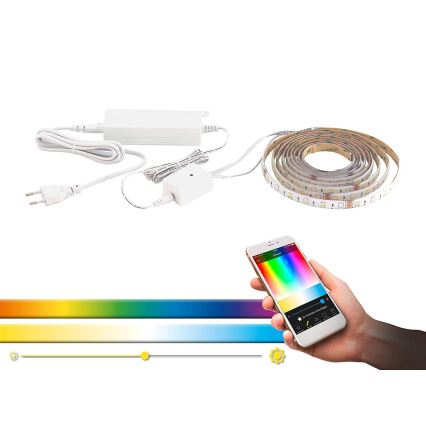 Eglo - LED RGBW Himmennettävä nauha 8m LED/24W/24/230V 2700-6500K ZigBee