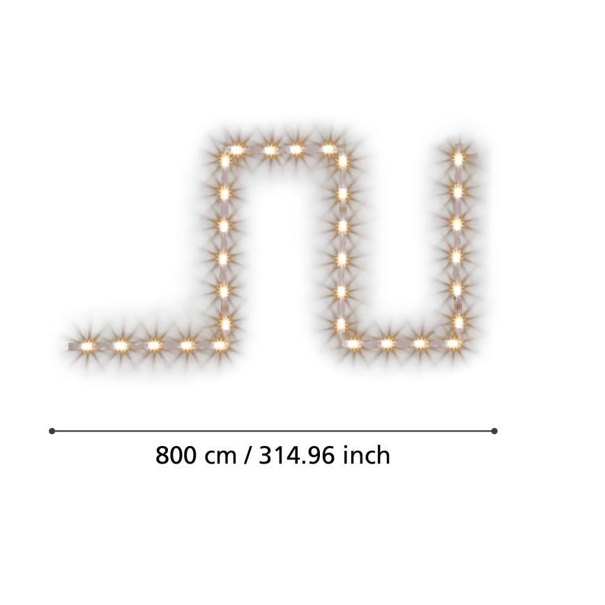 Eglo - LED RGBW Himmennettävä nauha 8m LED/24W/24/230V 2700-6500K ZigBee