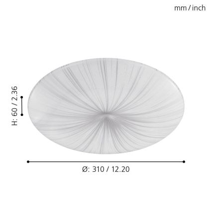 Eglo - LED-kattovalo LED/10W/230V