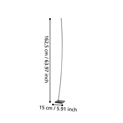 Eglo - LED-lattialamppu LED/25,7W/230V
