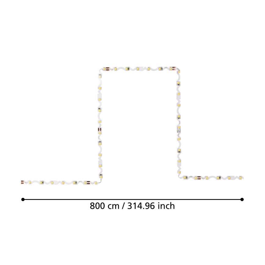 Eglo - LED-nauha  8m LED/43,2W/24/230V 3000K
