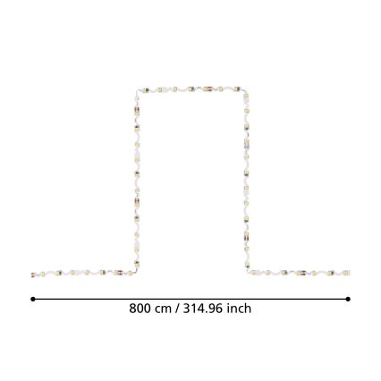Eglo - LED-nauha 8m LED/43,2W/24/230V 4000K