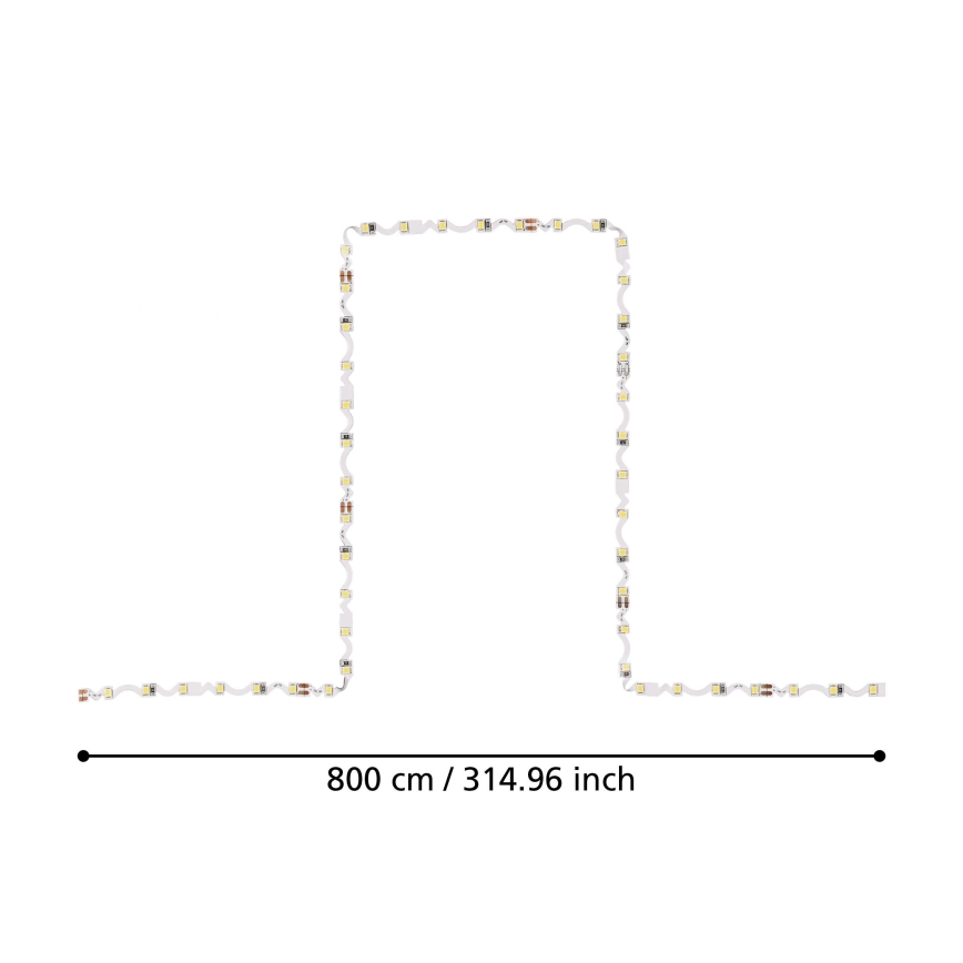 Eglo - LED-nauha 8m LED/43,2W/24/230V 4000K