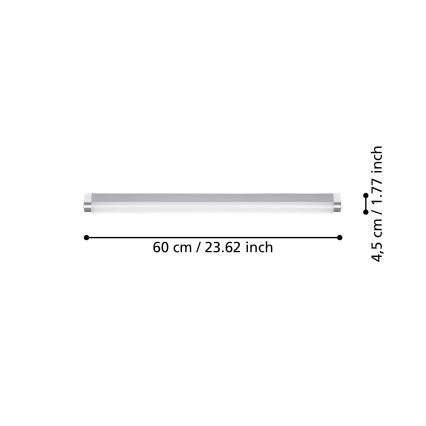 Eglo - LED-peilivalot kylpyhuoneeseen LED/15,5W/230V IP44 60 cm