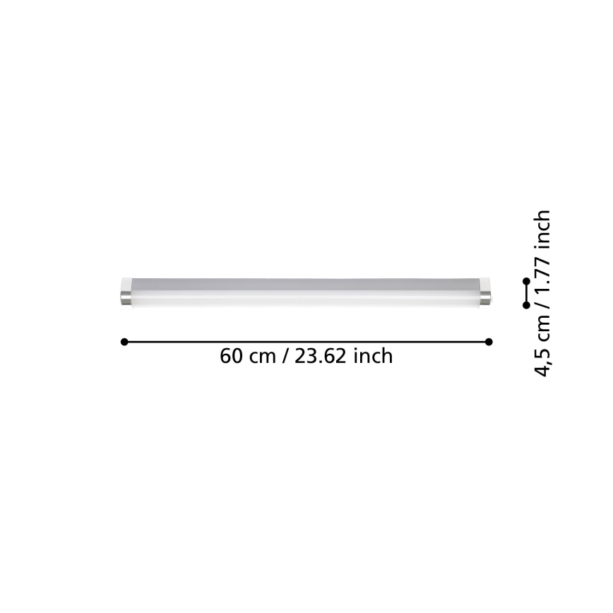 Eglo - LED-peilivalot kylpyhuoneeseen LED/15,5W/230V IP44 60 cm