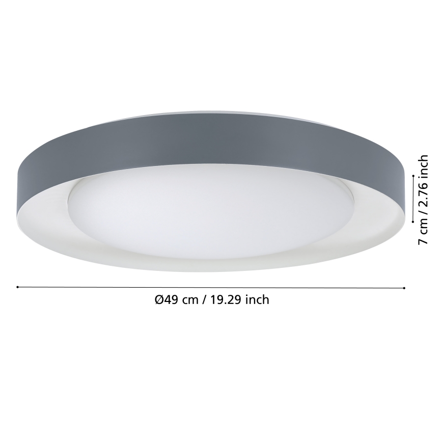 Eglo - LED Himmennettävä kattovalo LED/24W/230V 3000-6500K + kauko-ohjain