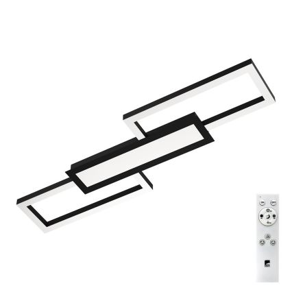 Eglo - LED Himmennettävä kattovalo LED/37W/230V musta + kaukosäädin