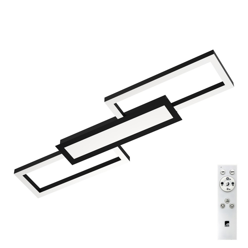 Eglo - LED Himmennettävä kattovalo LED/37W/230V musta + kaukosäädin