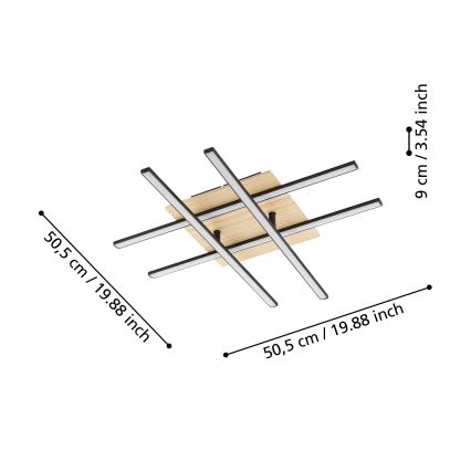 Eglo - LED-kattovalo LED/21W/230V