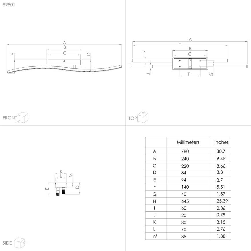 Eglo - LED-kattovalo LED/21,5W/230V