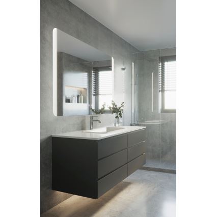 Eglo - LED Kylpyhuone lämmitetty seinä peili kanssa taustavalo LED/24W/230V IP44