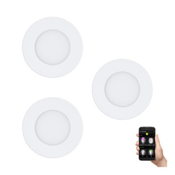 Eglo - ETTI 3x LED Himmennettävä kylpyhuonevalo FUEVA-Z  LED/2,8W/230V IP44
