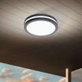 Eglo - Himmennettävä kylpyhuoneen LED-kattovalaisin LOCANA-C LED/14W/230V Bluetooth IP44 antrasiitti