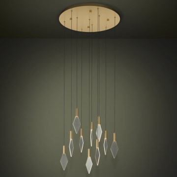 Eglo - Himmennettävä LED-kattokruunu johdossa 10xLED/3W/230V 3000K halkaisija 58 cm kulta