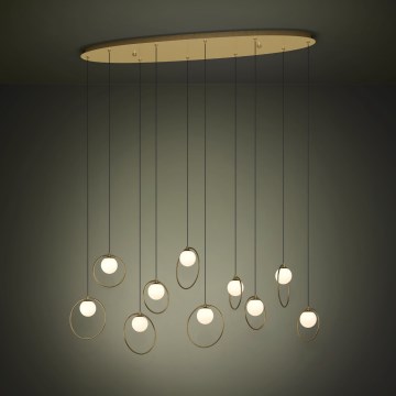 Eglo - Himmennettävä LED-kattokruunu johdossa 10xLED/3W/230V 3000K kulta