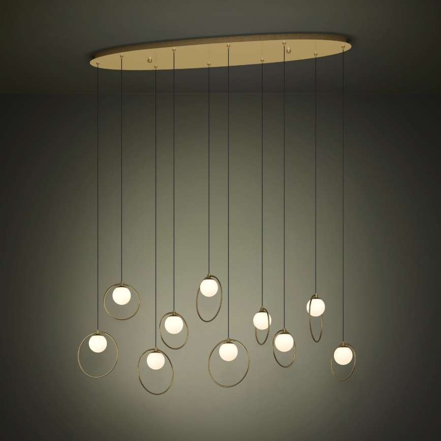 Eglo - Himmennettävä LED-kattokruunu johdossa 10xLED/3W/230V 3000K kulta