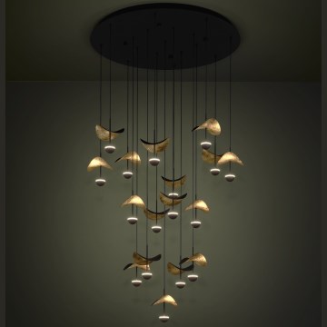Eglo - Himmennettävä LED-kattokruunu johdossa 17xLED/2,3W/230V 3000K halkaisija 78 cm