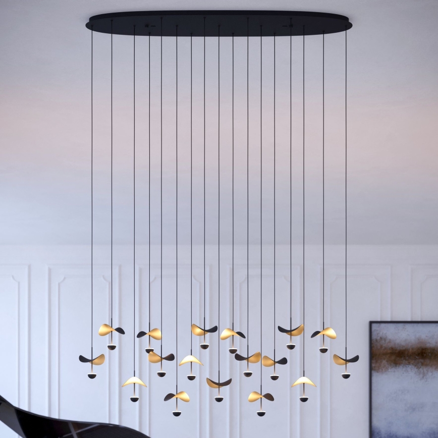 Eglo - Himmennettävä LED-kattokruunu johdossa 17xLED/2,3W/230V 3000K