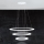 Eglo - Himmennettävä LED-kattokruunu johdossa 1xLED/45W/230V + 1xLED/33W + 1xLED/19,5W