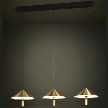 Eglo - Himmennettävä LED-kattokruunu johdossa 3xLED/12W/230V 3000K kulta