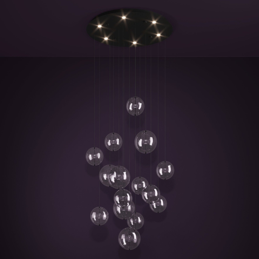 Eglo - Himmennettävä LED-kattokruunu johdossa 6xLED/4,2W/230V 3000K läpinäkyvä