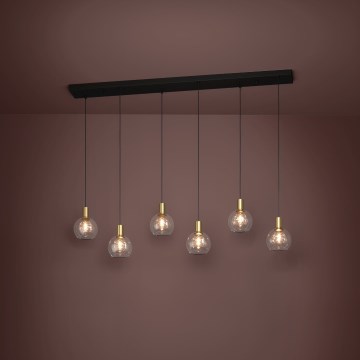 Eglo - Himmennettävä LED-kattokruunu johdossa 6xLED/5,4W/230V 3000K kulta