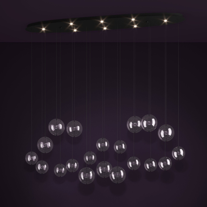 Eglo - Himmennettävä LED-kattokruunu johdossa 8xLED/4,2W/230V 3000K läpinäkyvä