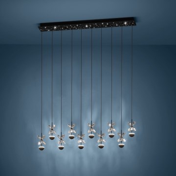 Eglo - Himmennettävä LED-kattokruunu johdossa LED/23W/230V 3000K musta