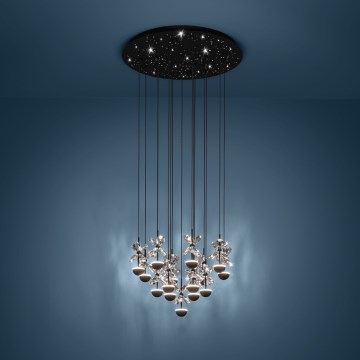 Eglo - Himmennettävä LED-kattokruunu johdossa LED/27W/230V 3000K musta