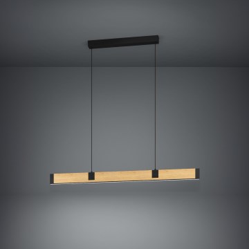 Eglo - Himmennettävä LED-kattokruunu johdossa LED/28,8W/230V 3000K musta/ruskea