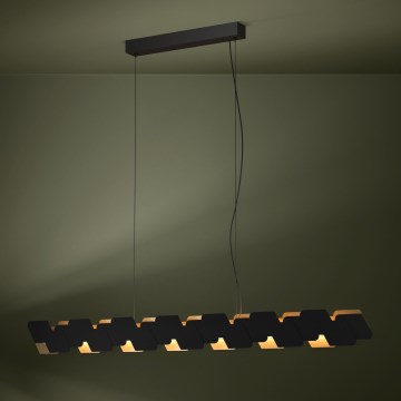 Eglo - Himmennettävä LED-kattokruunu johdossa LED/44W/230V 3000K musta/kulta