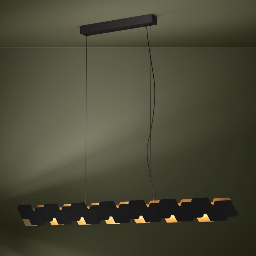 Eglo - Himmennettävä LED-kattokruunu johdossa LED/44W/230V 3000K musta/kulta