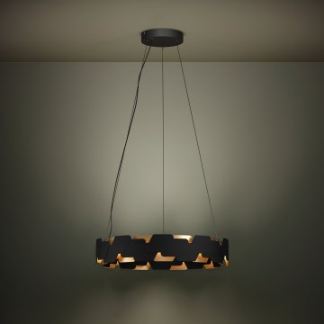 Eglo - Himmennettävä LED-kattokruunu johdossa LED/72W/230V 3000K musta/kulta