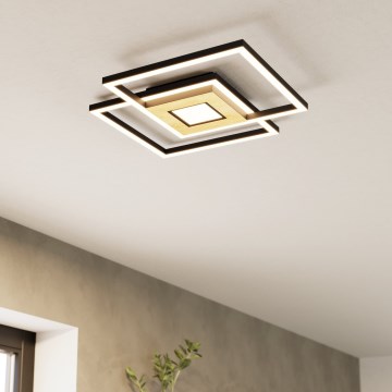 Eglo - Himmennettävä LED-kattovalaisin 2xLED/17W/230V +1xLED/4,2W 2700-6500K + kauko-ohjaus