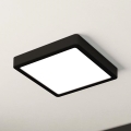 Eglo - himmennettävä LED-kattovalaisin LED/17W/230V musta 21x21 cm