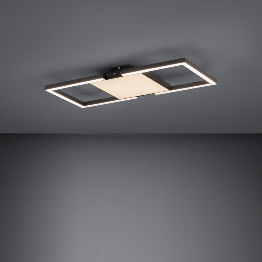 Eglo - Himmennettävä LED-kattovalaisin LED/26,2W/230V 2700-6500K musta + kauko-ohjaus
