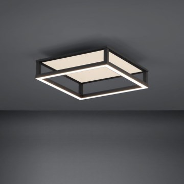 Eglo - Himmennettävä LED-kattovalaisin LED/29,4W/230V 2700-6500K musta + kauko-ohjaus