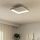 Eglo - Himmennettävä LED-kattovalaisin LORETELLO LED/12W/230V valkoinen + kauko-ohjaus