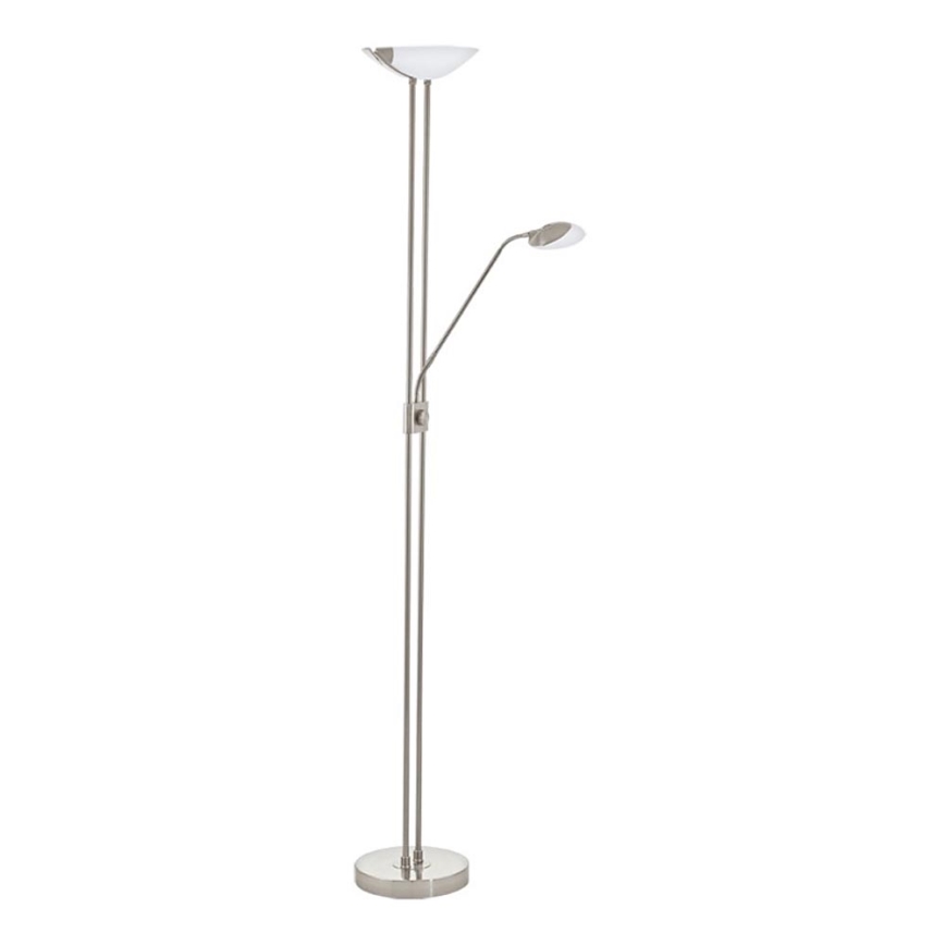 Eglo - Himmennettävä LED-lattiavalaisin LED/20W + LED/2,5W mattakromi