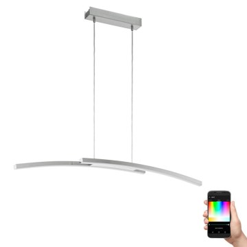 Eglo - Himmennettävä LED RGB-kattokruunu narussa FRAIOLI-C 2xLED/17W/230V
