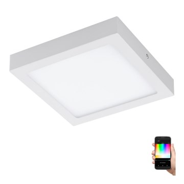 Eglo - Himmennettävä LED-RGB-kattovalaisin FUEVA-C LED/15,6W/230V