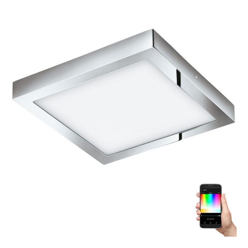 Eglo - Himmennettävä LED-RGB-kattovalaisin FUEVA-C LED/21W/230V Bluetooth