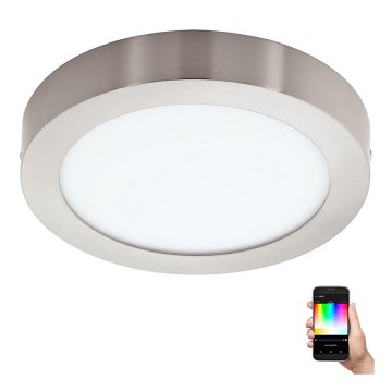 Eglo - Himmennettävä LED-RGB-kattovalaisin FUEVA-C LED/21W/230V