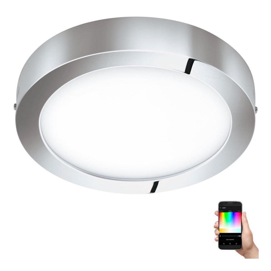 Eglo - Himmennettävä LED-RGB-kattovalaisin FUEVA-C LED/21W/230V