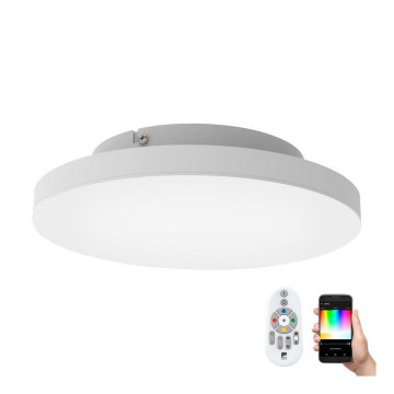 Eglo - Himmennettävä LED-RGB-kattovalaisin TURCONA-C LED/15W/230V + Kaukosäädin
